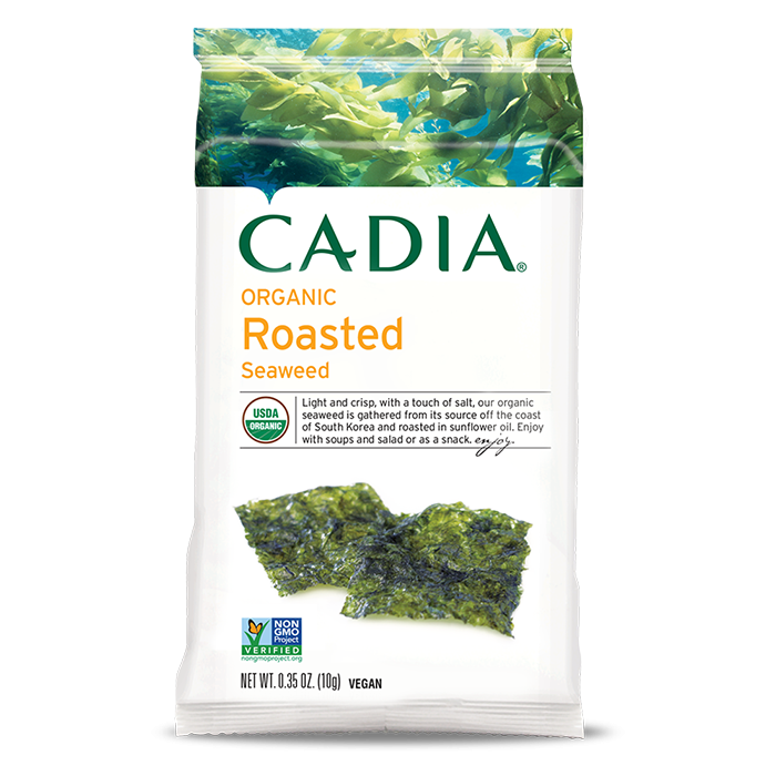 slide 1 of 1, Cadia Organic Roasted Seaweed, 0.35 oz