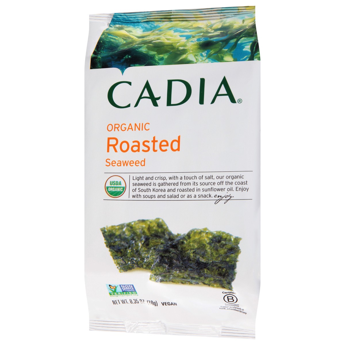 slide 6 of 13, Cadia Seaweed Roasted O, 0.35 oz