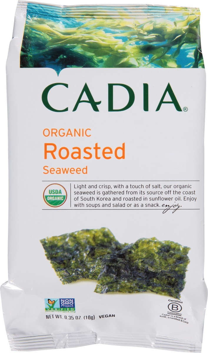 slide 8 of 13, Cadia Seaweed Roasted O, 0.35 oz