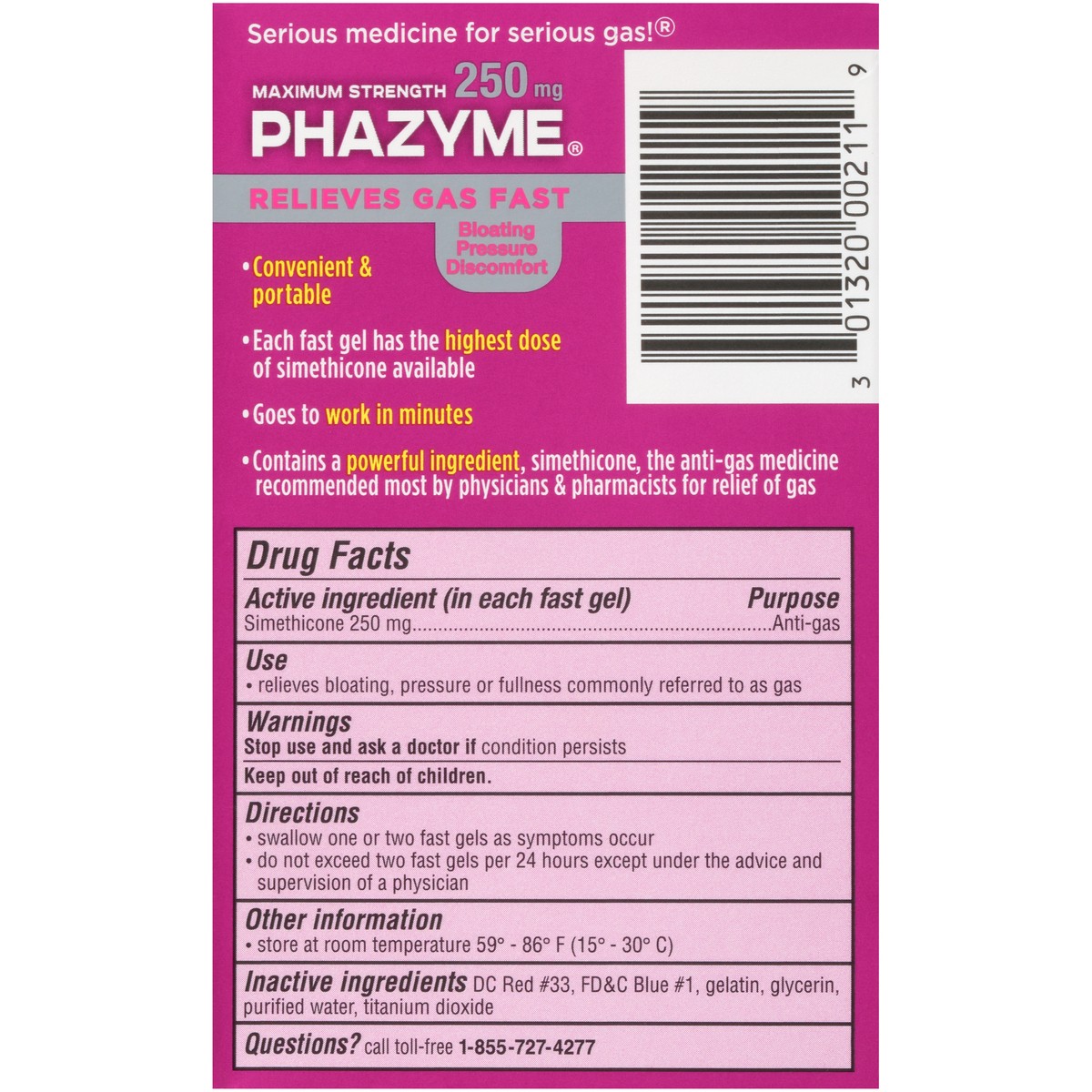 slide 6 of 10, Phazyme Maximum Strength Gas & Bloating Relief, Gas Relief Works in Minutes, 12 Fast Gels, 12 ct