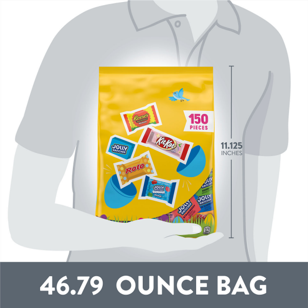 slide 4 of 9, Cadbury Hershey Assorted Flavored, Easter Candy Bulk Bag, 46.79 oz (150 Pieces), 46.79 oz, 150 ct