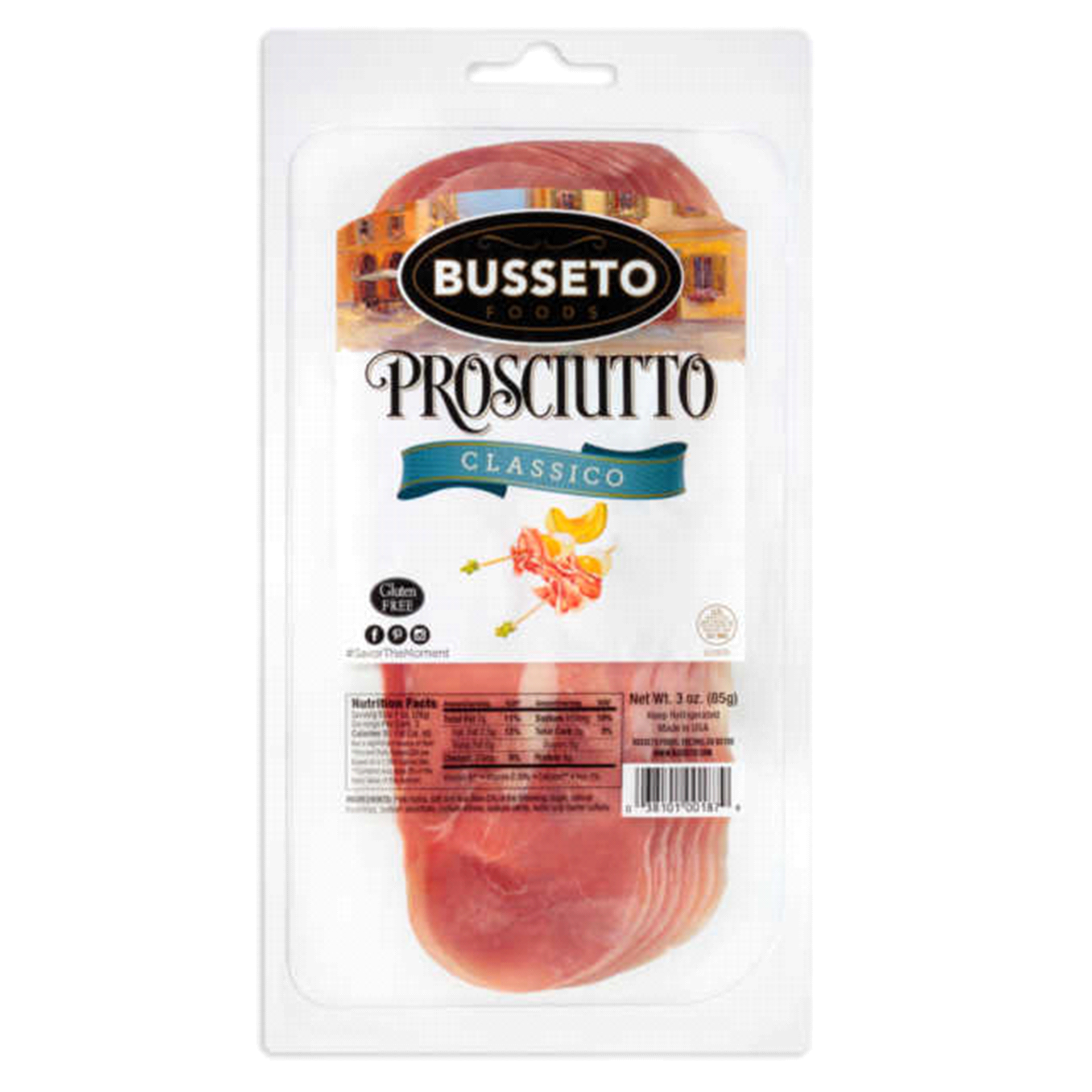 slide 1 of 3, Busseto Foods Prosciutto, 3 oz