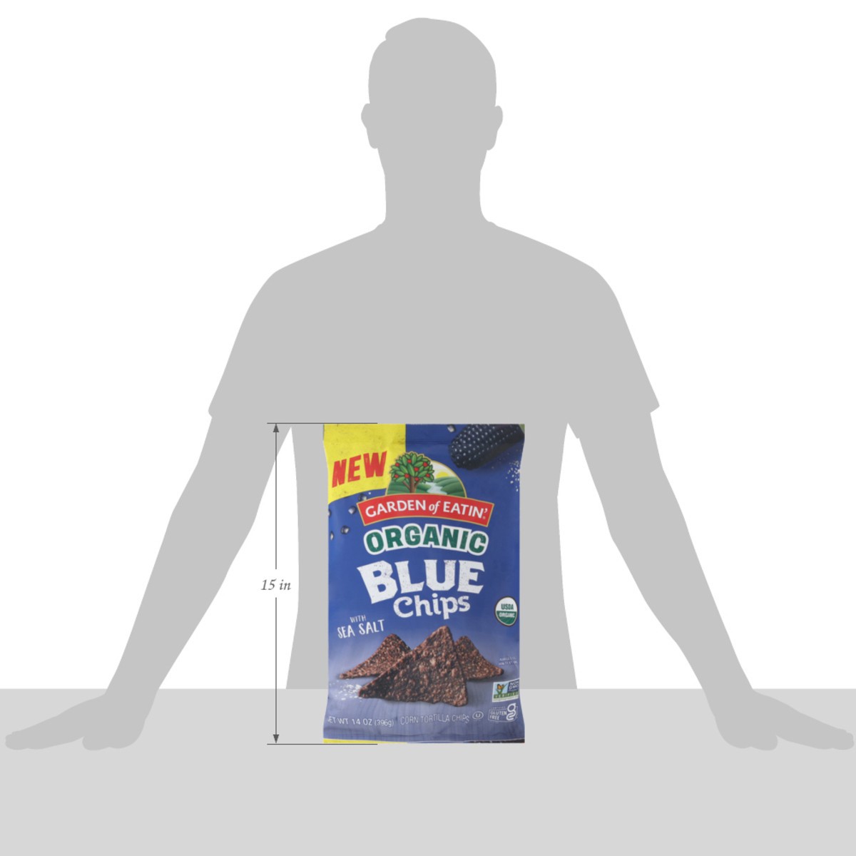 slide 7 of 13, Garden of Eatin' Organic Blue Corn Tortilla Chips with Sea Salt 14 oz, 14 oz