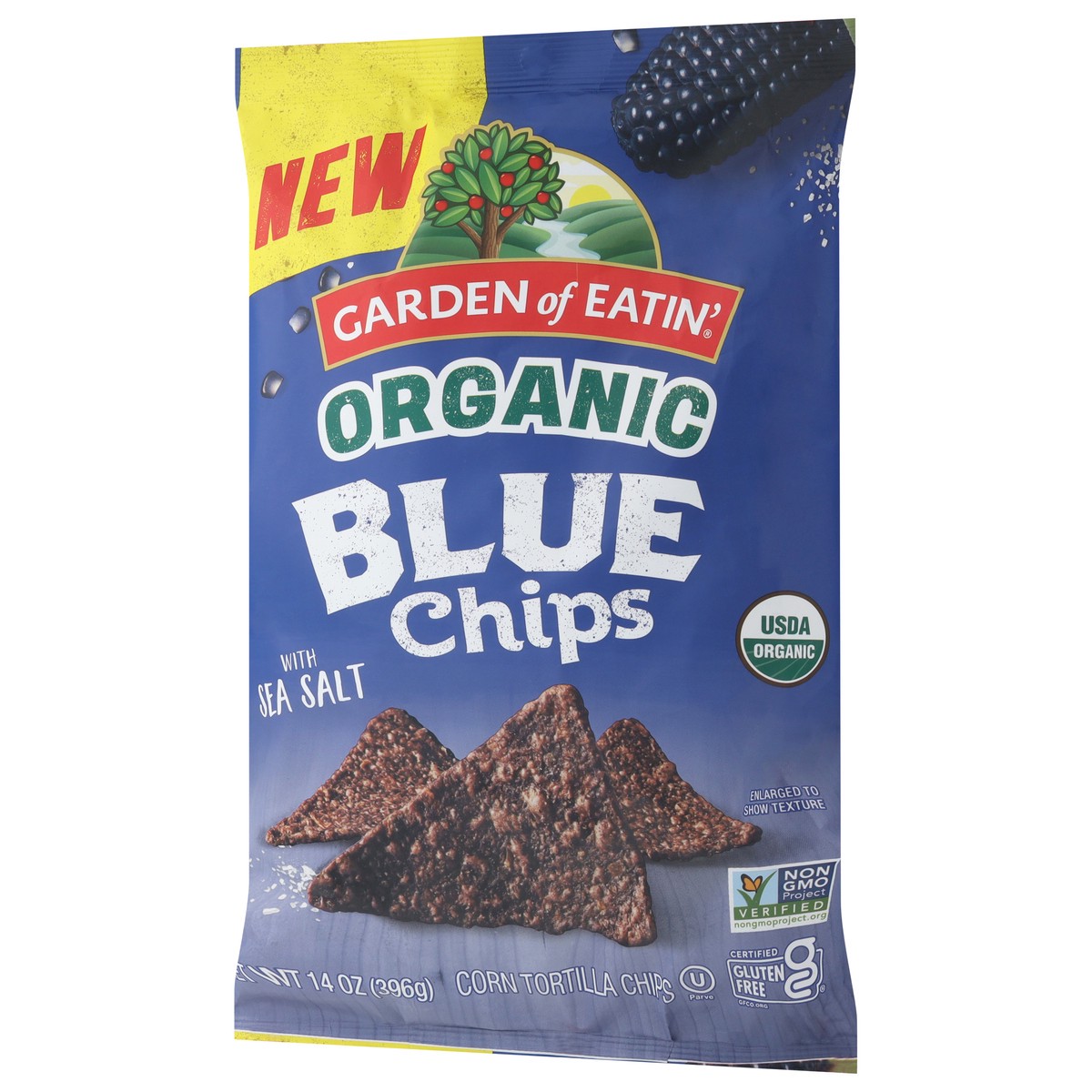 slide 13 of 13, Garden of Eatin' Organic Blue Corn Tortilla Chips with Sea Salt 14 oz, 14 oz