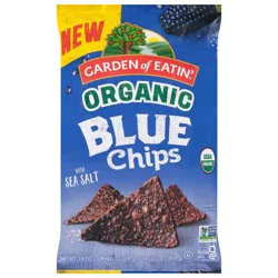Garden of Eatin' Organic Blue Corn Tortilla Chips with Sea Salt 14 oz