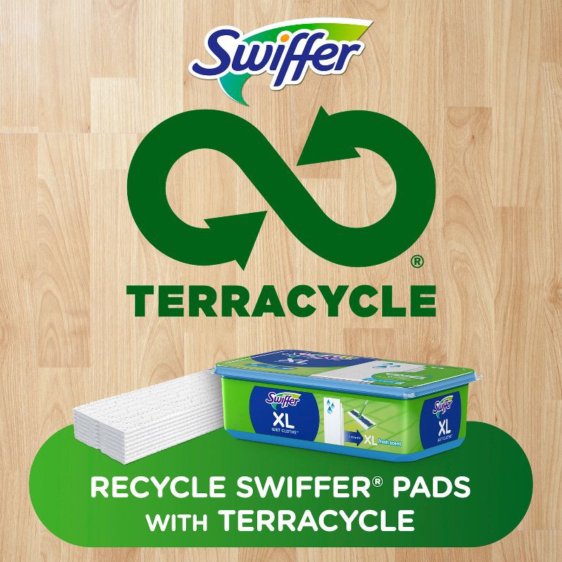 slide 5 of 11, Swiffer Sweeper X-Large Wet Mopping Pad Multi-Surface Refills for Floor Mop - Open Window Fresh Scent - 12ct, 12 ct