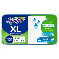 Swiffer Sweeper X-Large Wet Mopping Pad Multi-Surface Refills for Floor Mop - Open Window Fresh Scent - 12ct