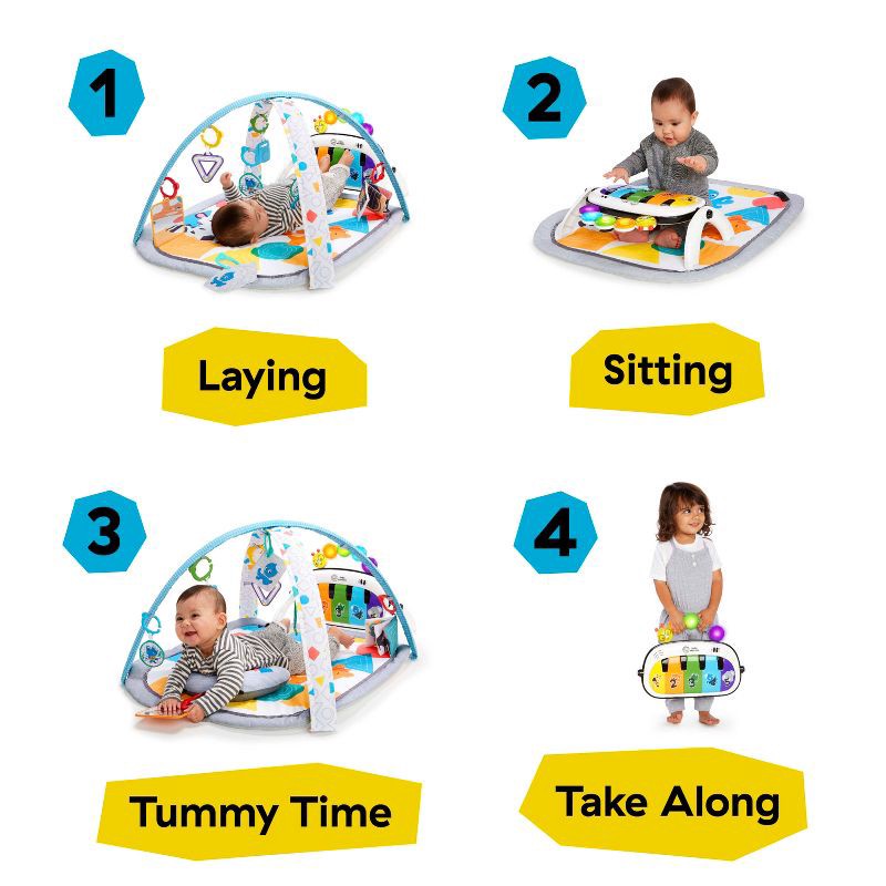 slide 2 of 22, Baby Einstein 4-in-1 Kickin' Tunes Music and Language Discovery Play Gym, 1 ct