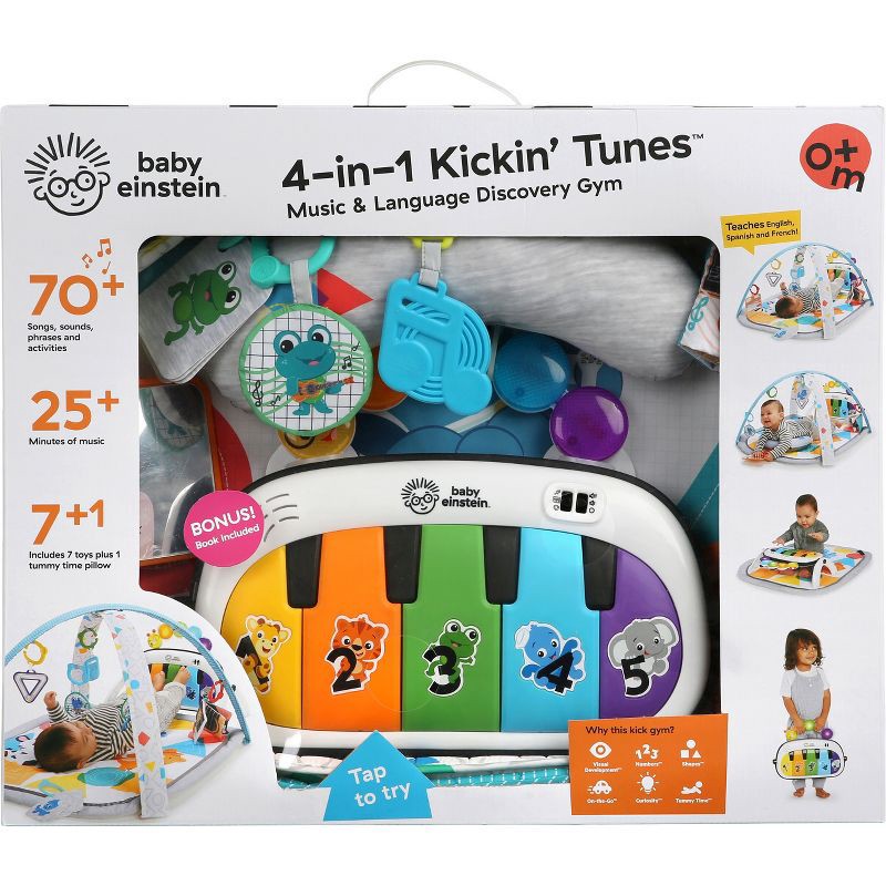 slide 24 of 27, Baby Einstein 4-in-1 Kickin' Tunes Music and Language Discovery Play Gym, 1 ct