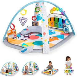Baby Einstein 4-in-1 Kickin' Tunes Music and Language Discovery Play Gym - Blue/Gray