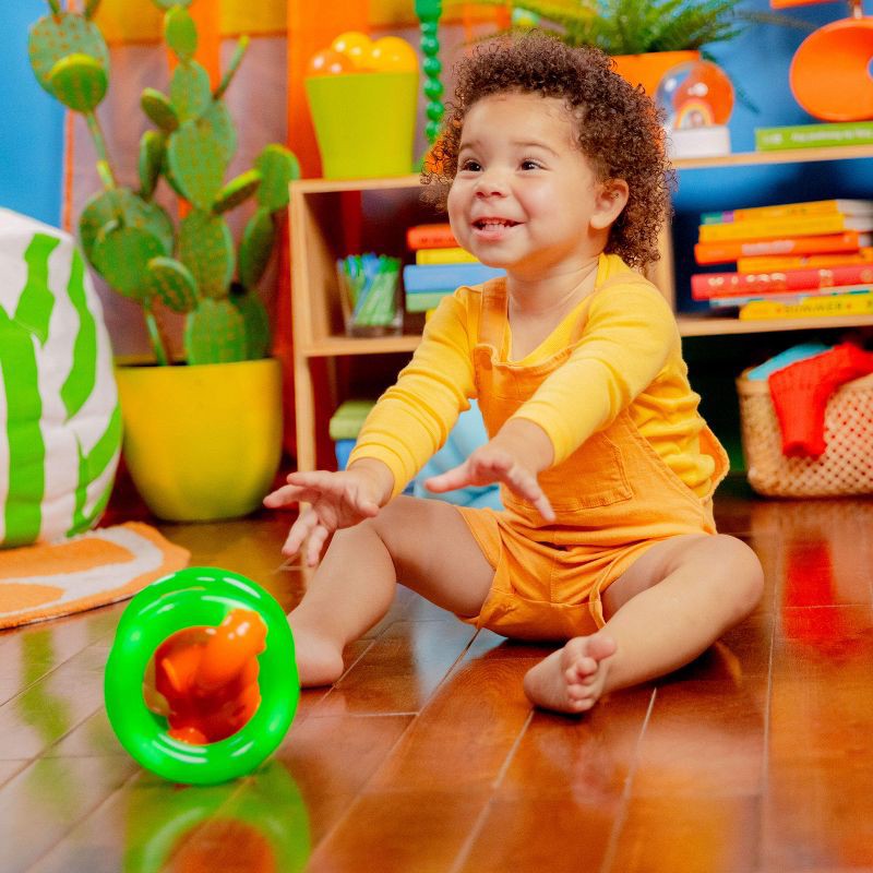 slide 12 of 17, Bright Starts Roll & Glow Monkey, 1 ct