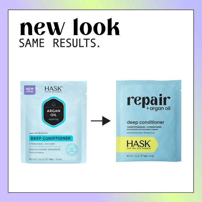 slide 2 of 9, Hask Argan Oil Repairing Deep Conditioner - 1.75 fl oz, 1.75 fl oz