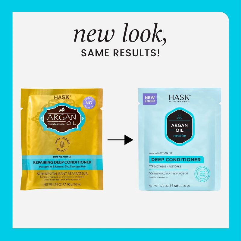 slide 3 of 9, Hask Argan Oil Repairing Deep Conditioner - 1.75 fl oz, 1.75 fl oz