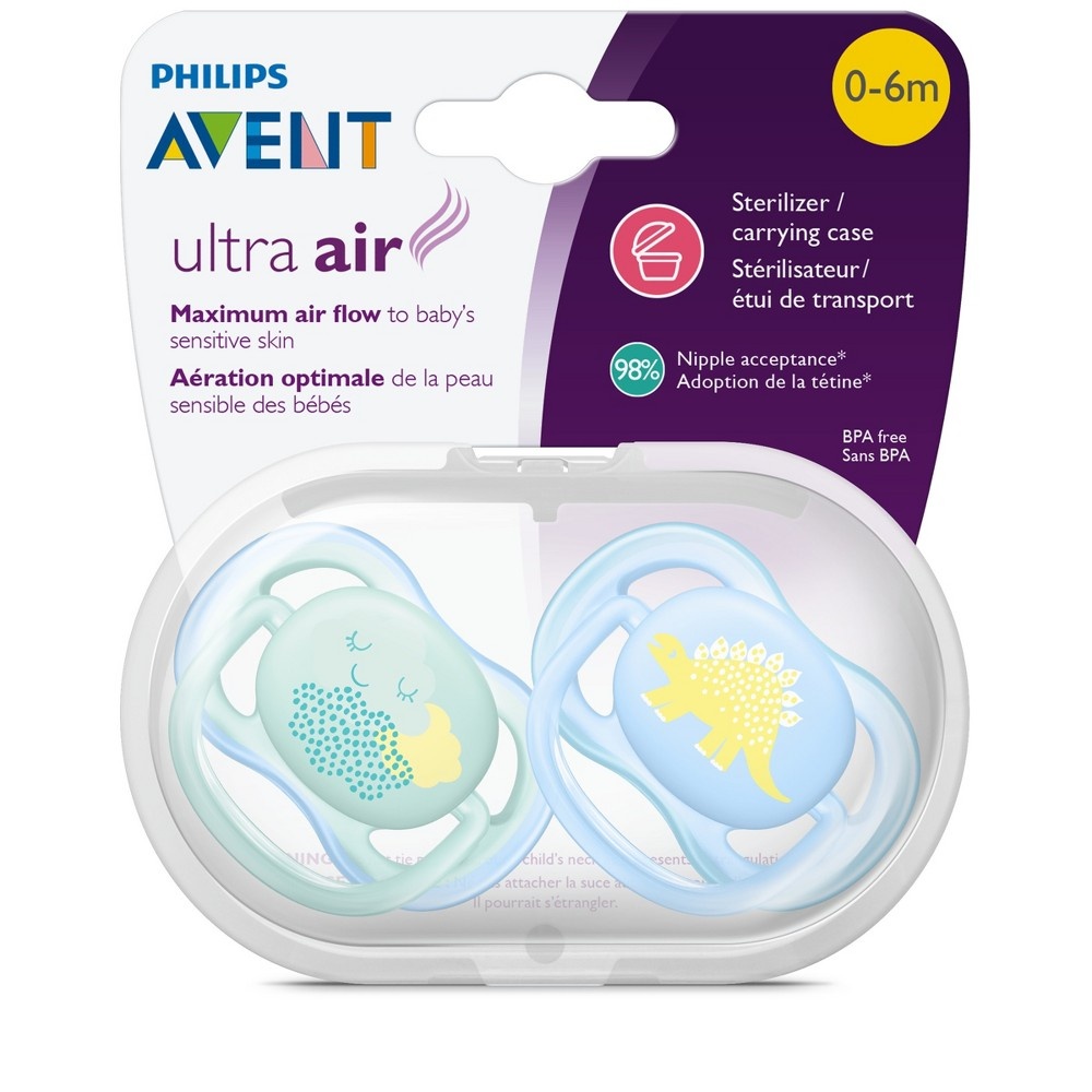 slide 7 of 12, Philips Avent Ultra Air Pacifier 0-6m, 2 ct