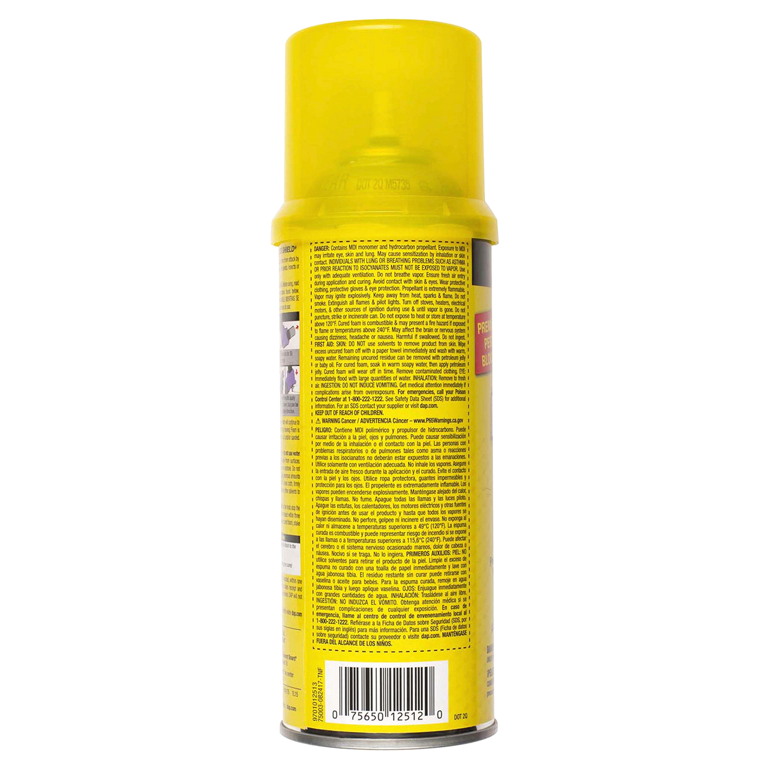 slide 2 of 2, DAP Touch'n Foam Mouse Shield Foam Sealant & Blocker - Cream, 12 oz