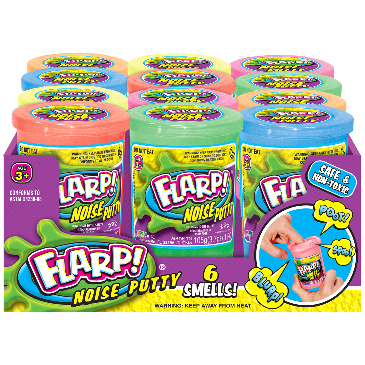 slide 4 of 6, FLARP! Jaru Flarp Noise Putty, 1 ct