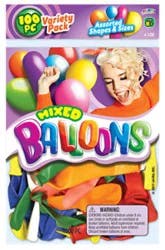 Ja Ru Mixed Balloons - 100 Ct