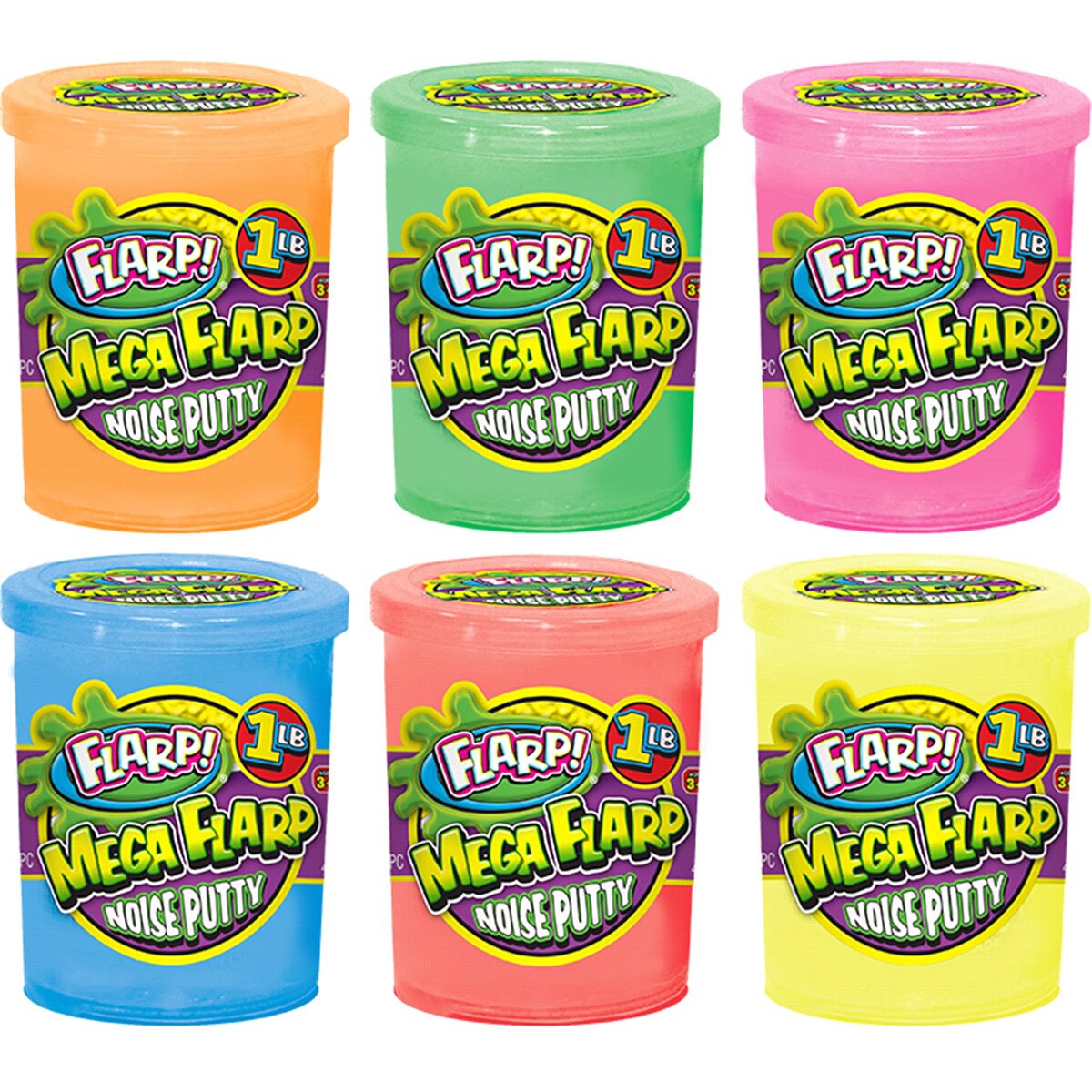 slide 1 of 5, Ja-Ru Flarp! Mega Flarp Noise Putty, 1 lb