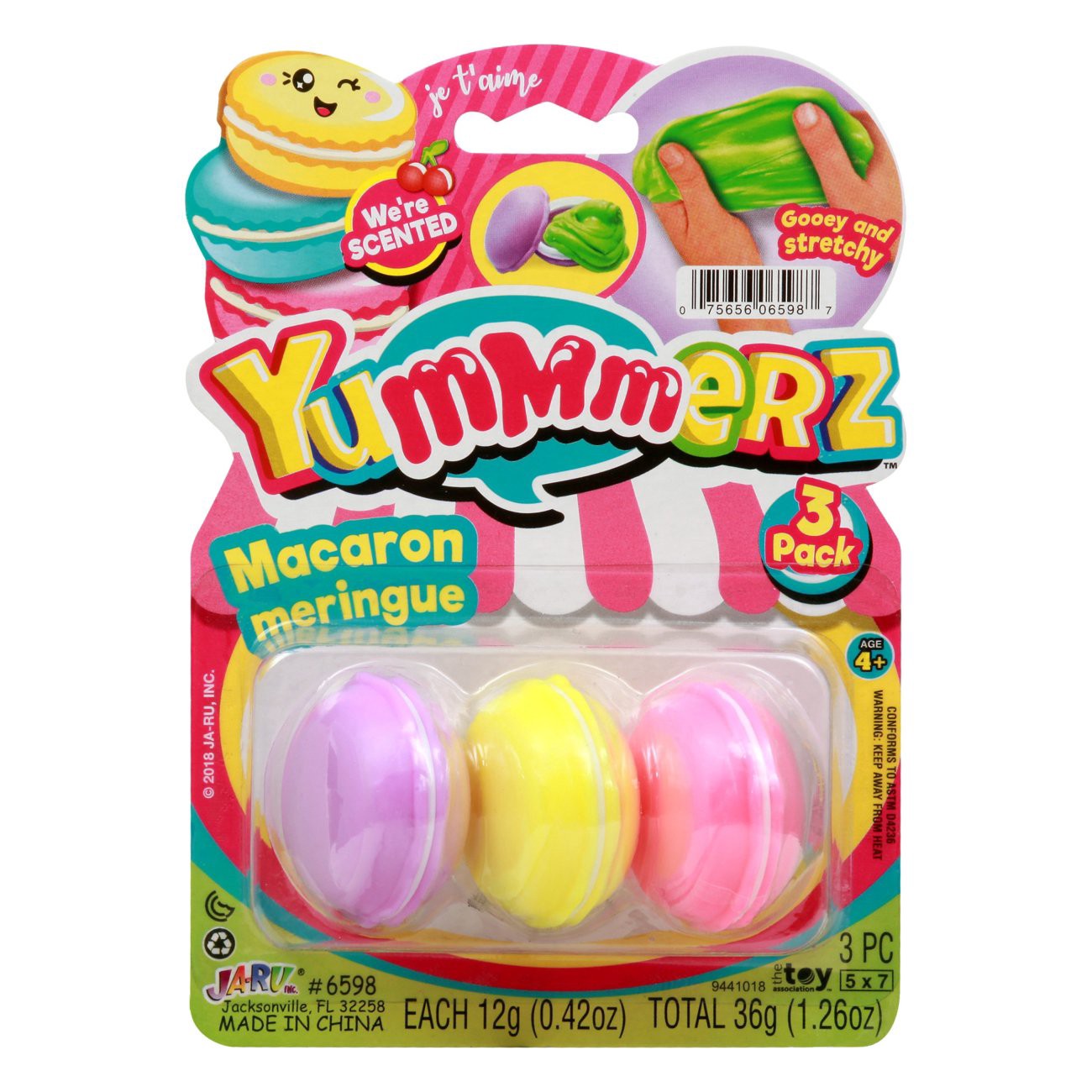 slide 1 of 1, Ja Ru Yummmerz Macaron Meringue, 3 ct