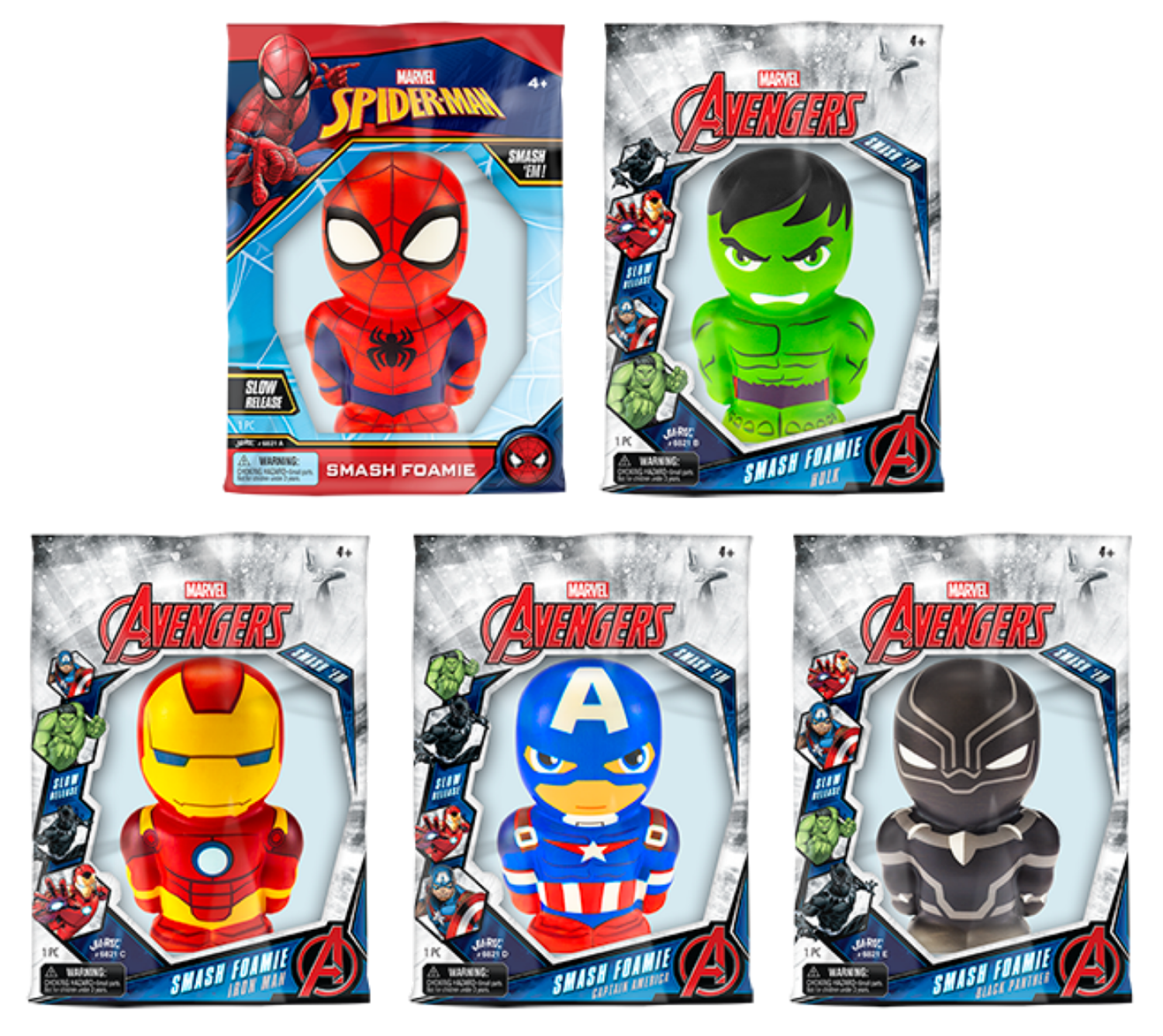 slide 6 of 7, Marvel Smash Foamies Pdq12, 1 ct