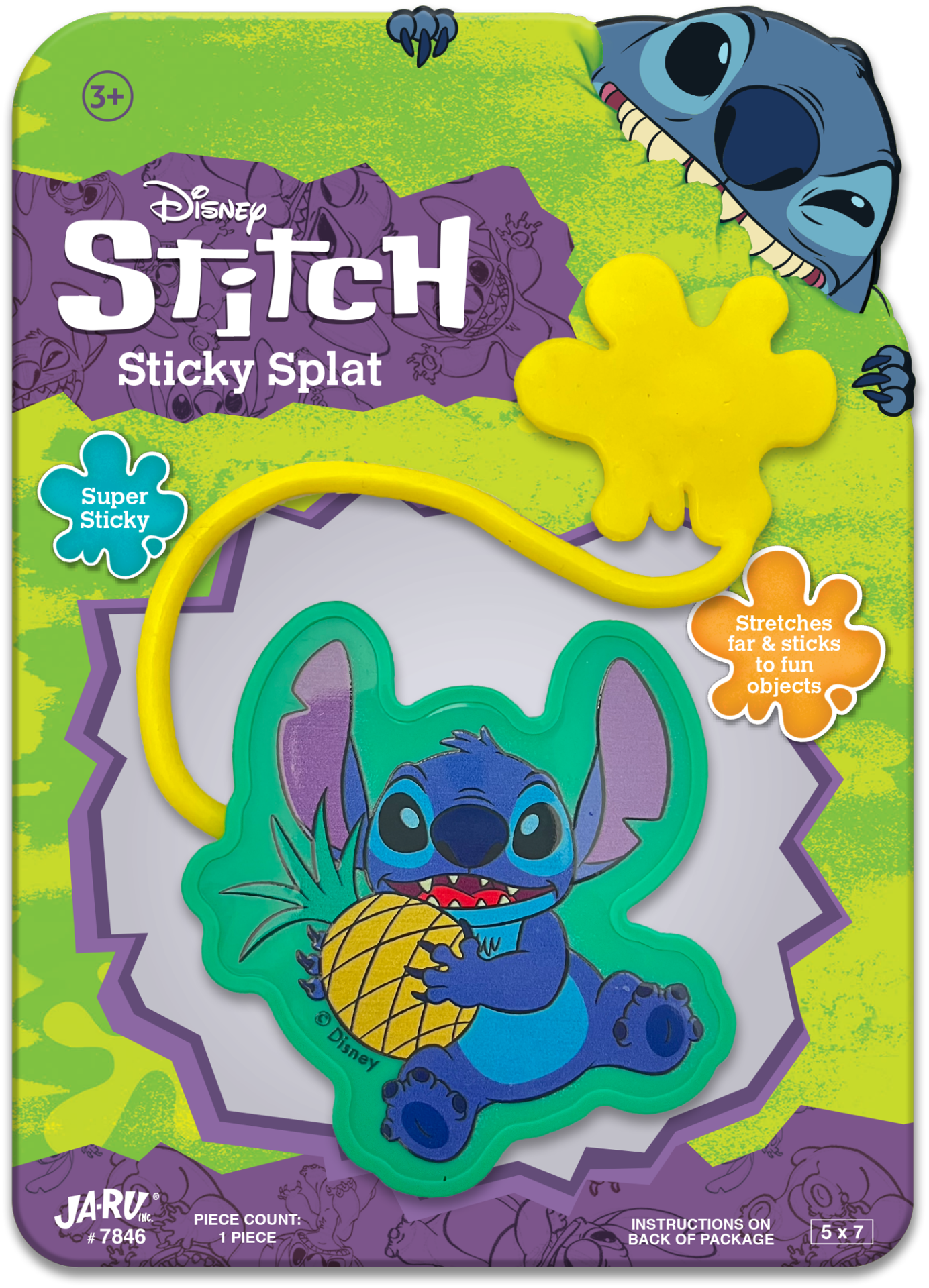 slide 2 of 5, Disney Stitch Stky Splat Pdq48, 1 ct
