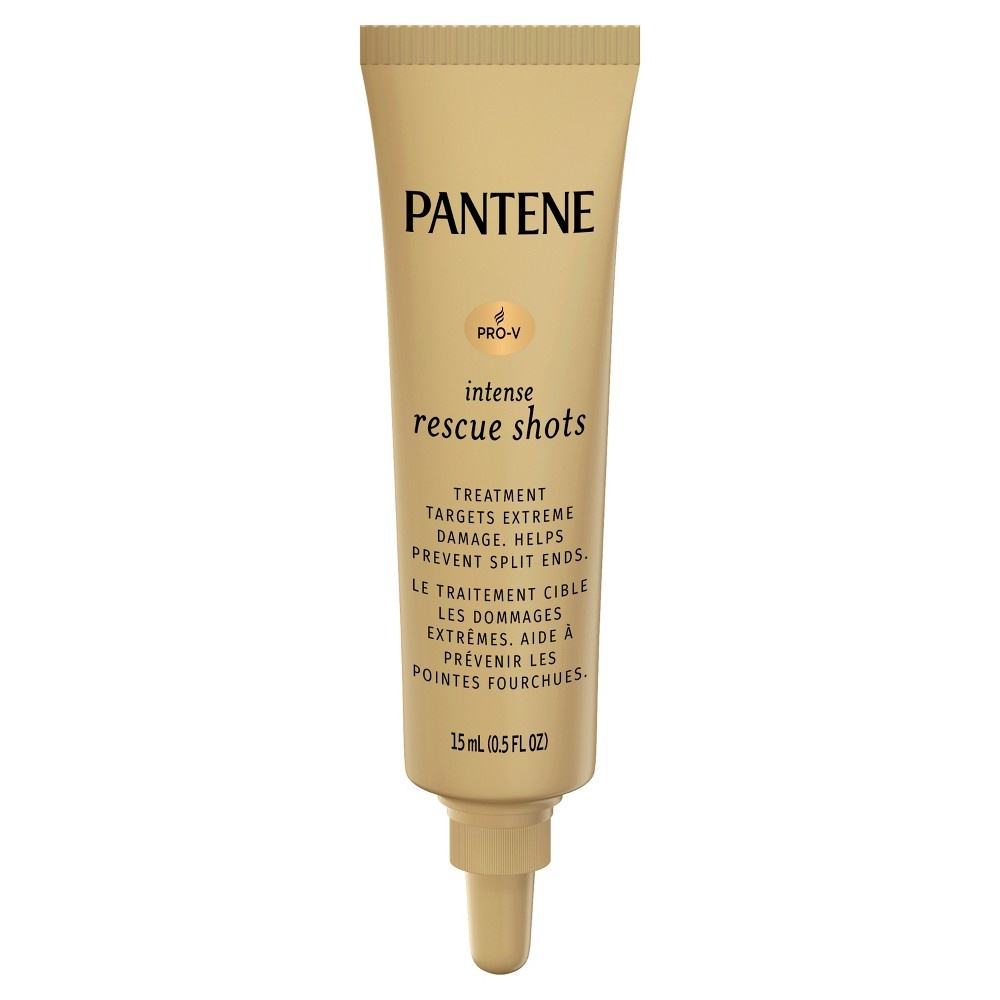 slide 4 of 5, Pantene Pro-V intense rescue shots hair ampoule for intensive repair of damaged hair, 0.5 fl oz