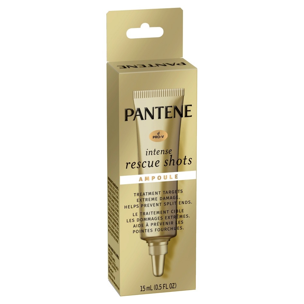 slide 5 of 5, Pantene Pro-V intense rescue shots hair ampoule for intensive repair of damaged hair, 0.5 fl oz