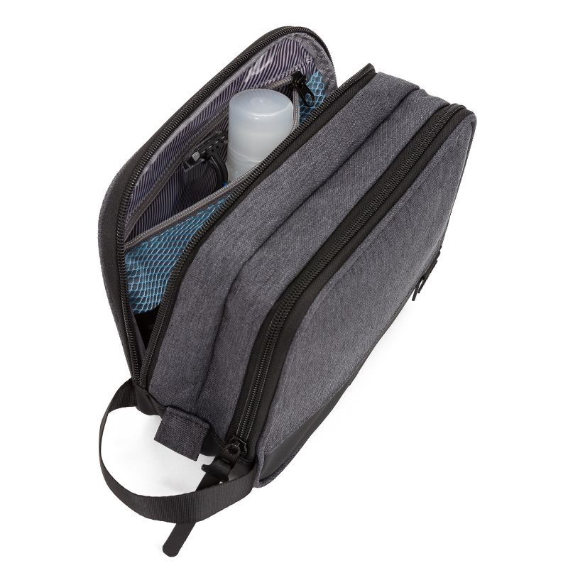 slide 4 of 6, SWISSGEAR Heather Gray Toiletry Bag, 1 ct