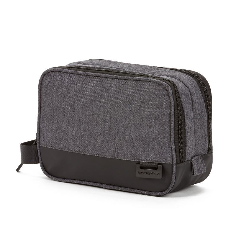 slide 1 of 6, SWISSGEAR Heather Gray Toiletry Bag, 1 ct