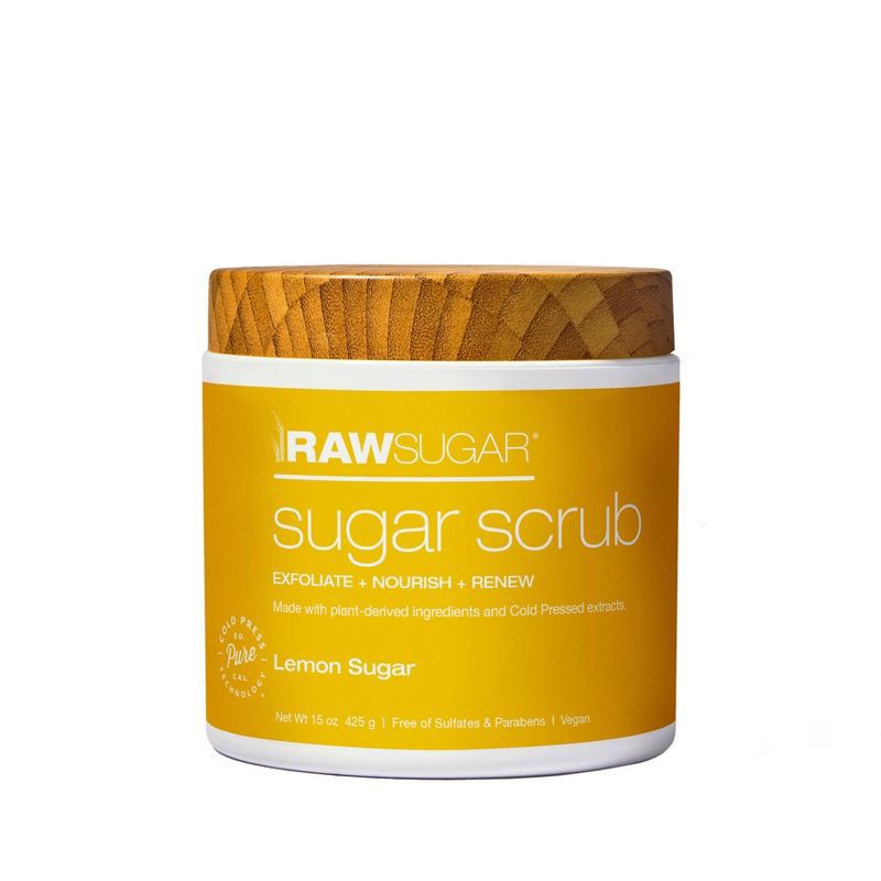 slide 1 of 1, Raw Sugar Sugar Scrub Lemon Sugar - 15oz, 15 oz