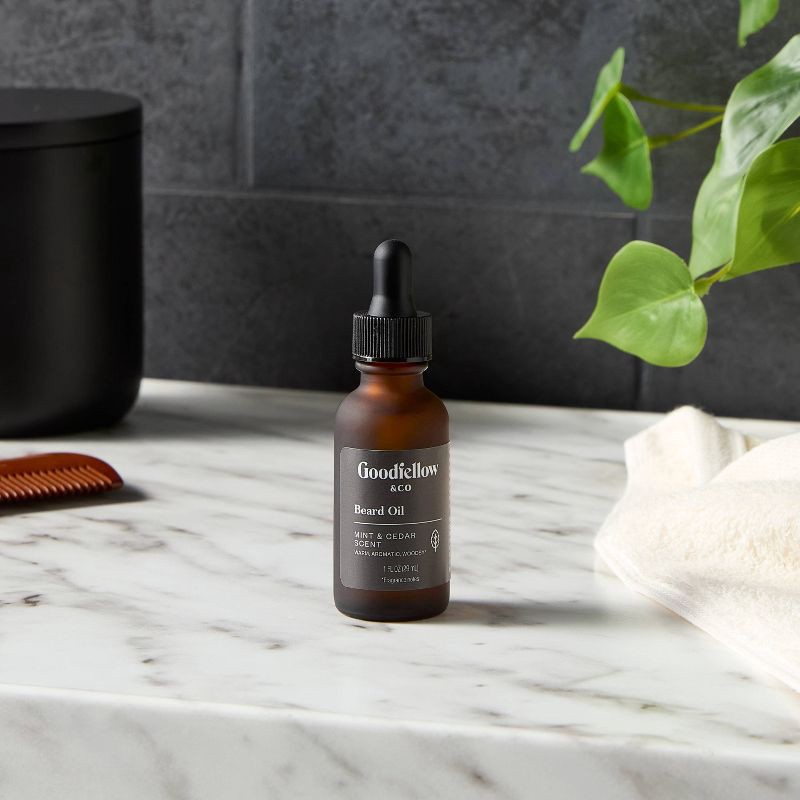 slide 2 of 4, Moroccan Mint & Cedar Beard Oil - 1 fl oz - Goodfellow & Co™, 1 fl oz