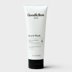 Moroccan Mint & Cedar Beard Wash - 4 fl oz - Goodfellow & Co™: Liquid, Paraben-Free, Contains Hyaluronic Acid, Normal Skin