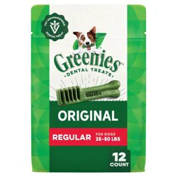 Greenies Regular Chewy Dental Dog Treats Original Chicken - 12oz