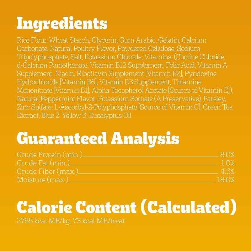 slide 10 of 10, Pedigree Dentastix Mint Fresh Flavor Dental and Hard Chewy Dog Treats for Large Dog - 29.9oz/36ct, 29.9 oz, 36 ct
