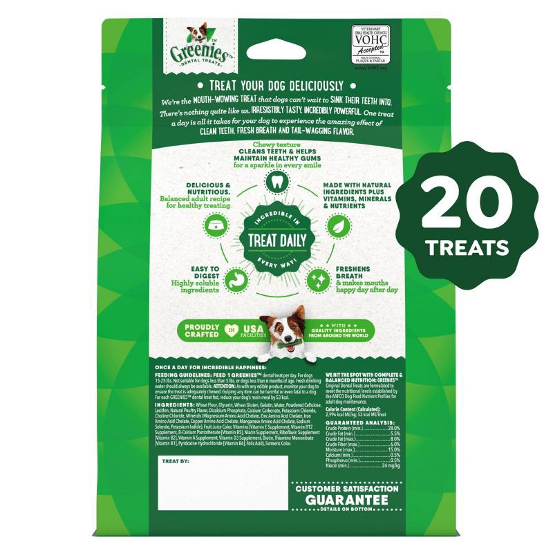 slide 11 of 14, Greenies Petite Chewy Dental Dog Treats Original Chicken - 12oz/20ct, 20 ct; 12 oz