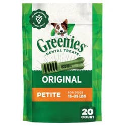Greenies Petite Chewy Dental Dog Treats Original Chicken - 12oz/20ct