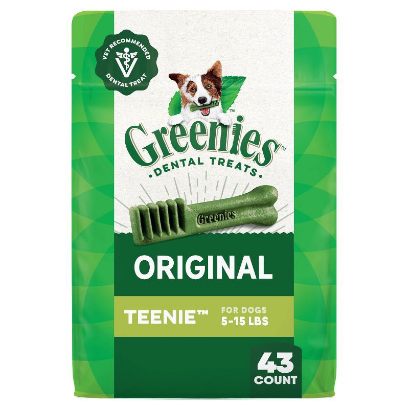 slide 1 of 13, Greenies Teenie Chewy Dental Dog Treats Original Chicken - 12oz/43ct, 12 oz, 43 ct