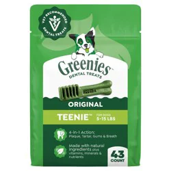 Greenies Teenie Chewy Dental Dog Treats Original Chicken - 12oz/43ct