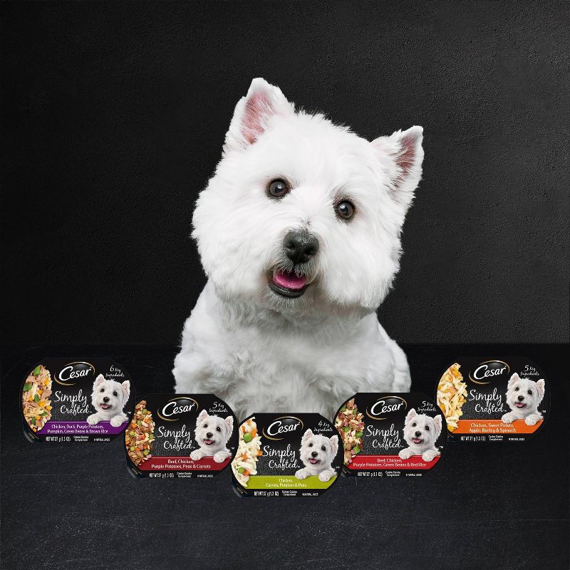 slide 8 of 13, Cesar Simply Crafted Chicken Flavor Small Breed Wet Dog Food - 1.3oz, 1.3 oz