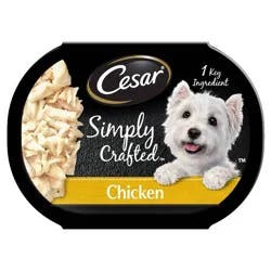 Cesar Simply Crafted Chicken Flavor Small Breed Wet Dog Food - 1.3oz