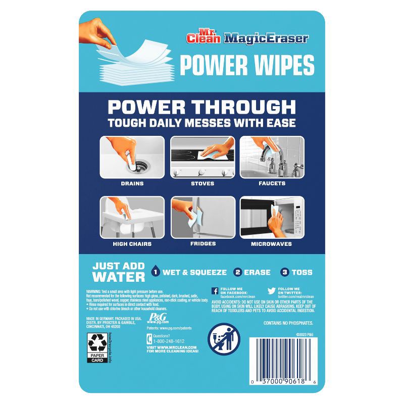 slide 4 of 13, Mr. Clean Magic Eraser Power Wipes - 16ct, 16 ct
