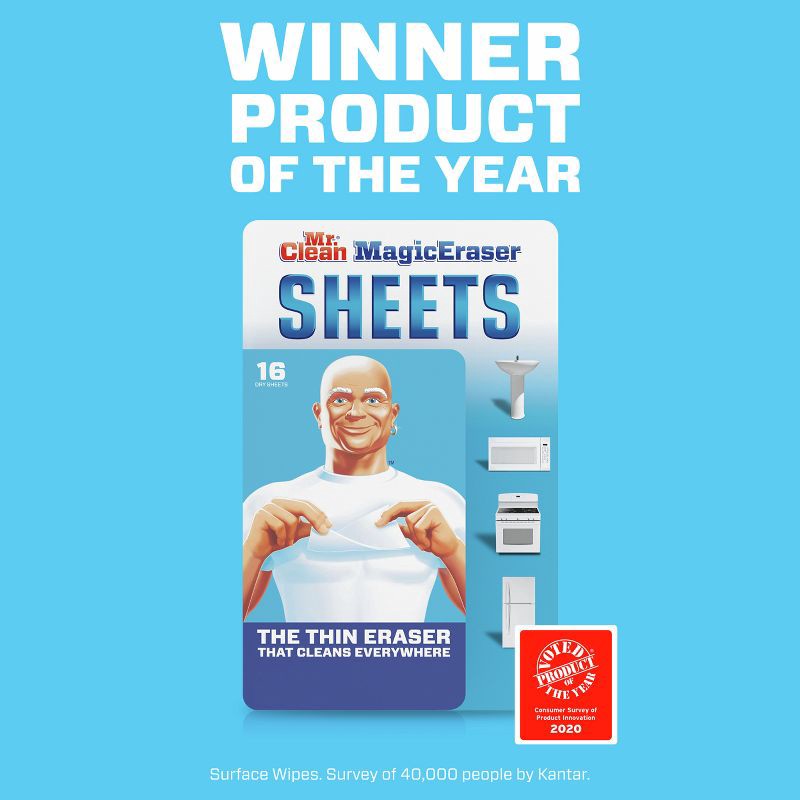 slide 7 of 13, Mr. Clean Magic Eraser Power Wipes - 16ct, 16 ct