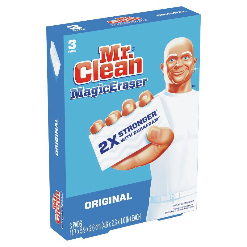 slide 7 of 12, Mr. Clean Original Magic Eraser Cleaning Pads with Durafoam - 3ct, 3 ct