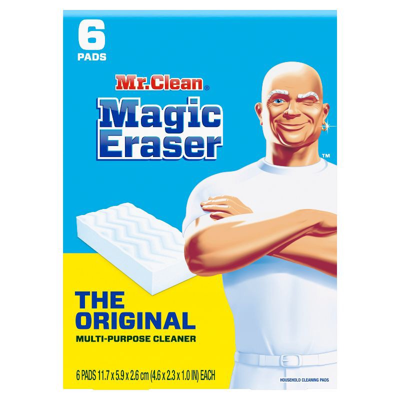 slide 2 of 4, Mr. Clean Original Magic Eraser Cleaning Pads with Durafoam - 6ct, 6 ct