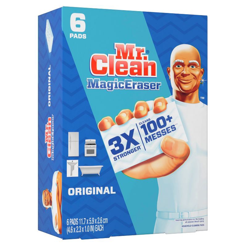 slide 13 of 15, Mr. Clean Original Magic Eraser Cleaning Pads with Durafoam - 6ct, 6 ct