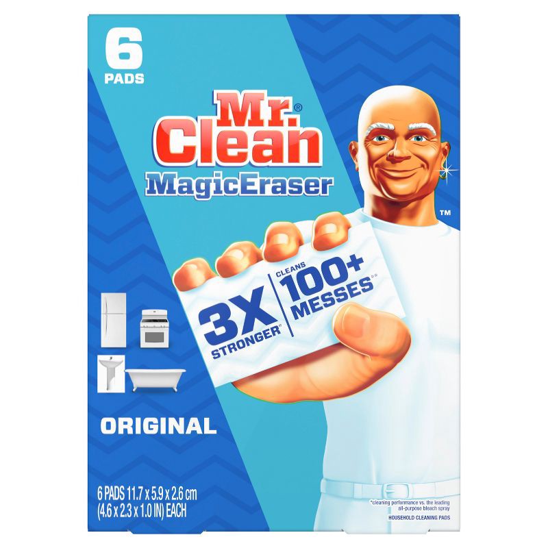 slide 14 of 15, Mr. Clean Original Magic Eraser Cleaning Pads with Durafoam - 6ct, 6 ct