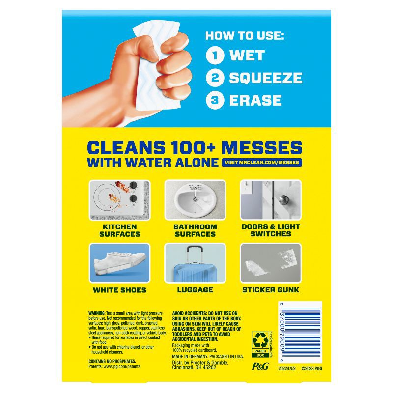 slide 4 of 4, Mr. Clean Original Magic Eraser Cleaning Pads with Durafoam - 6ct, 6 ct