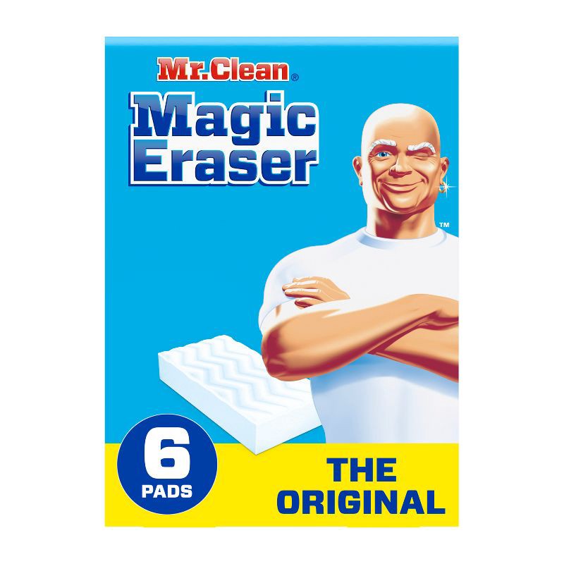slide 1 of 4, Mr. Clean Original Magic Eraser Cleaning Pads with Durafoam - 6ct, 6 ct