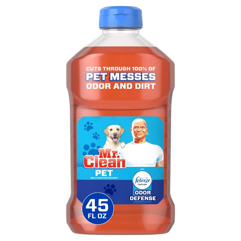 slide 1 of 1, Mr. Clean Pet Multi Surface All Purpose Cleaner – Febreze Odor Defense - 45 fl oz, 45 fl oz