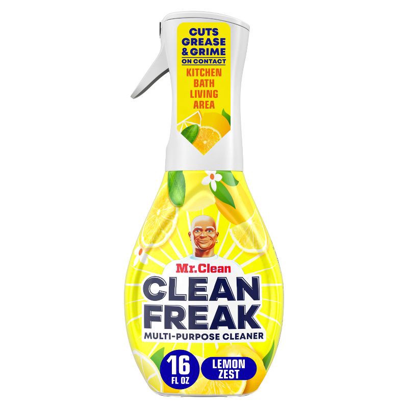 slide 1 of 9, Mr. Clean Lemon Zest Clean Freak Multi-Purpose Cleaner - 16 fl oz, 16 fl oz